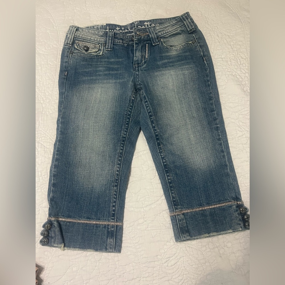 Industrial cotton capri Jean pants size 3